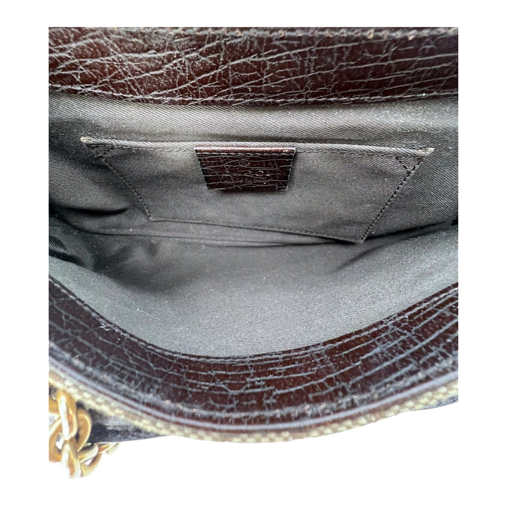 Gucci GG Monogram Horsebit Clutch