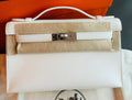Hermes Kelly Pochette White Swift Palladium Hardware- Payment 1 JJ