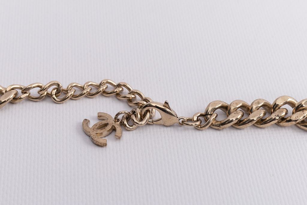 Collier gourmette Chanel D��fil��