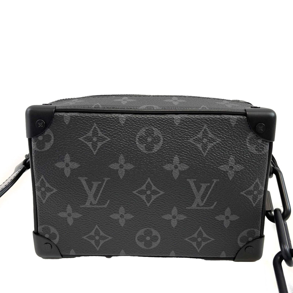 LOUIS VUITTON Excellent Mini Soft Trunk Monogram Eclipse Black Handbag