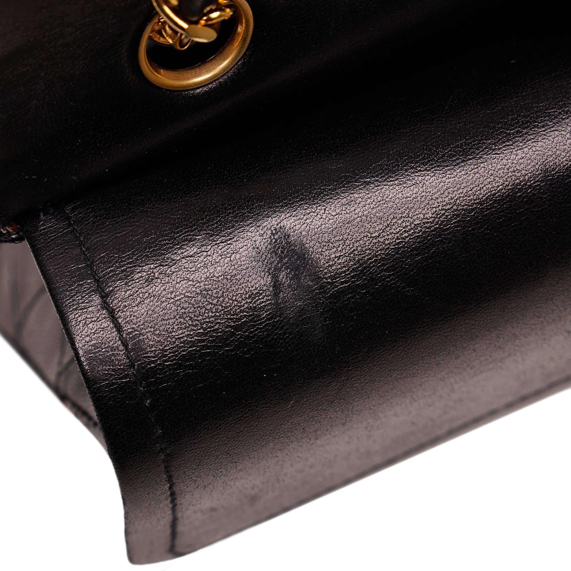 CHANEL Medium Tall Classic Lambskin Double Flap Shoulder Bag