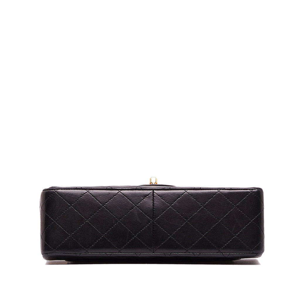 CHANEL Medium Tall Classic Lambskin Double Flap Shoulder Bag