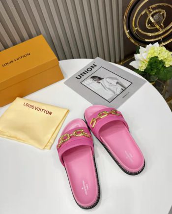 louis vuitton Sunset Flat Comfort Mule Pink For Women 1A9RAW