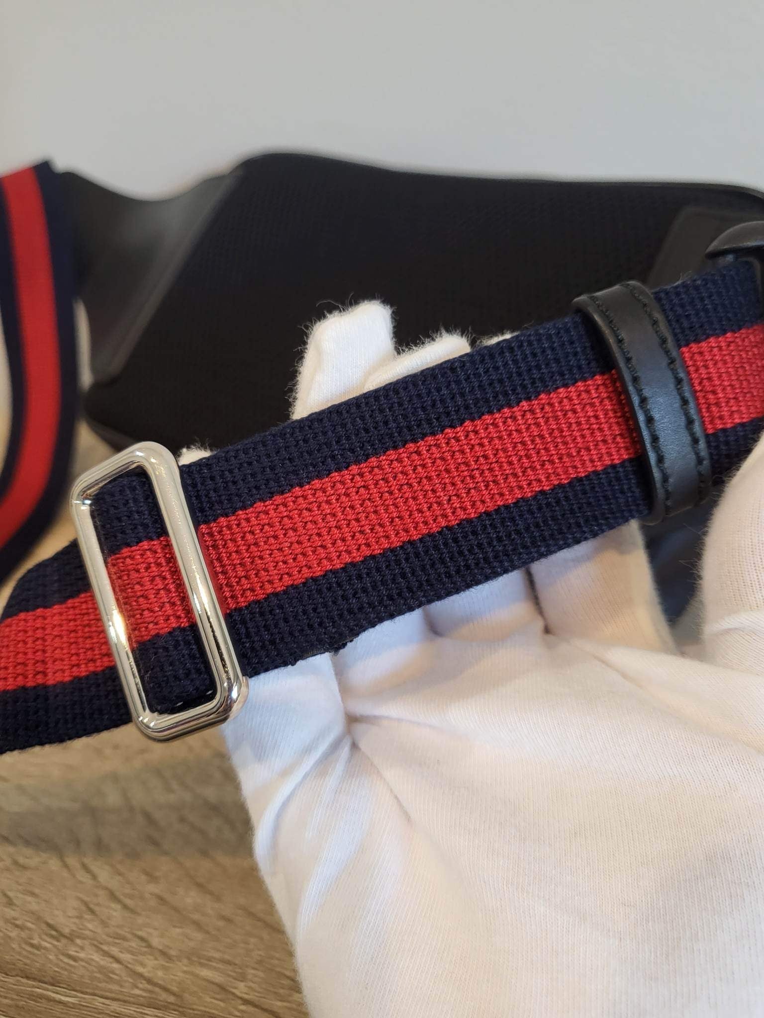 Authentic GG Black Belt Bag Gucci