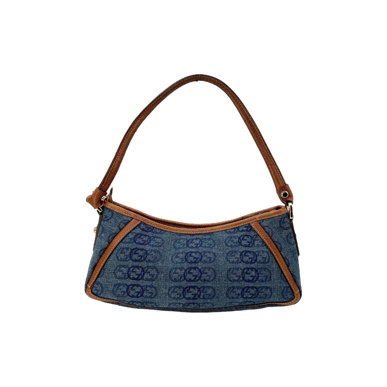 Gucci Denim D Ring Abbey Pochette Bag
