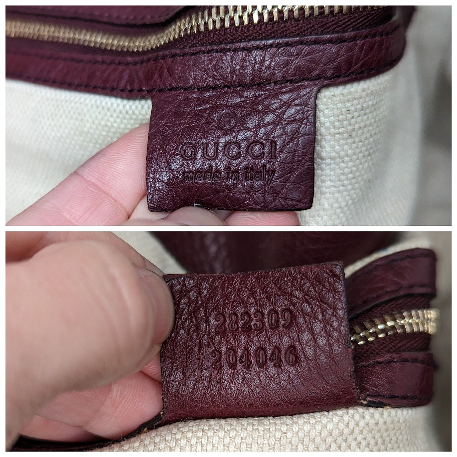 Gucci Pebbled Leather Soho Medium Shoulder Bag