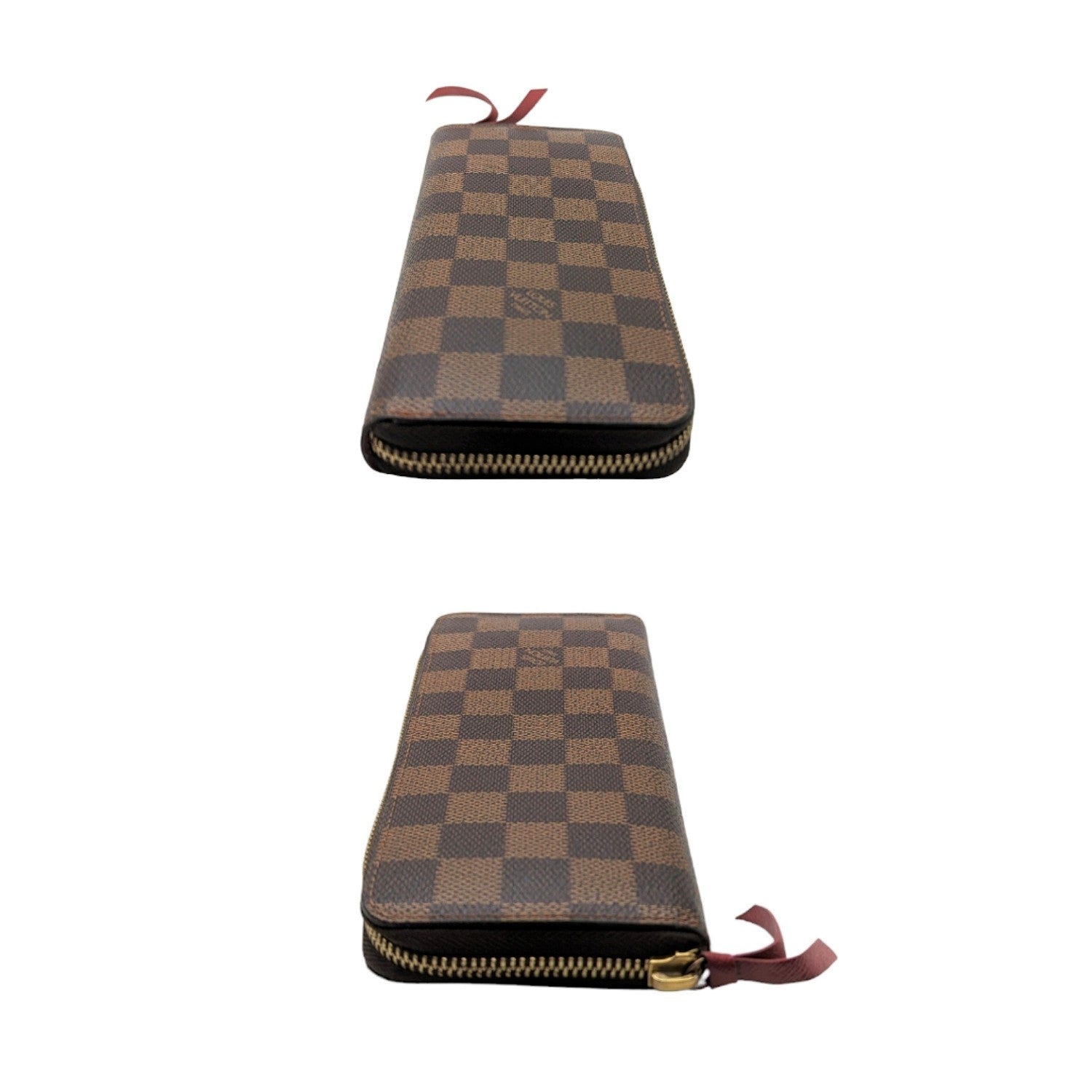 Louis Vuitton Damier Ebene Clemence Wallet Cherry