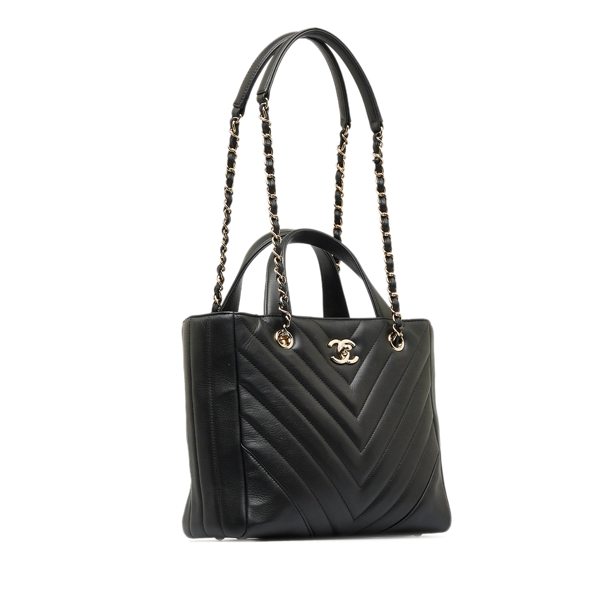 CHANEL CC Chevron Satchel