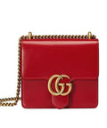 Gucci GG Small Marmont Leather Shoulder Bag Red