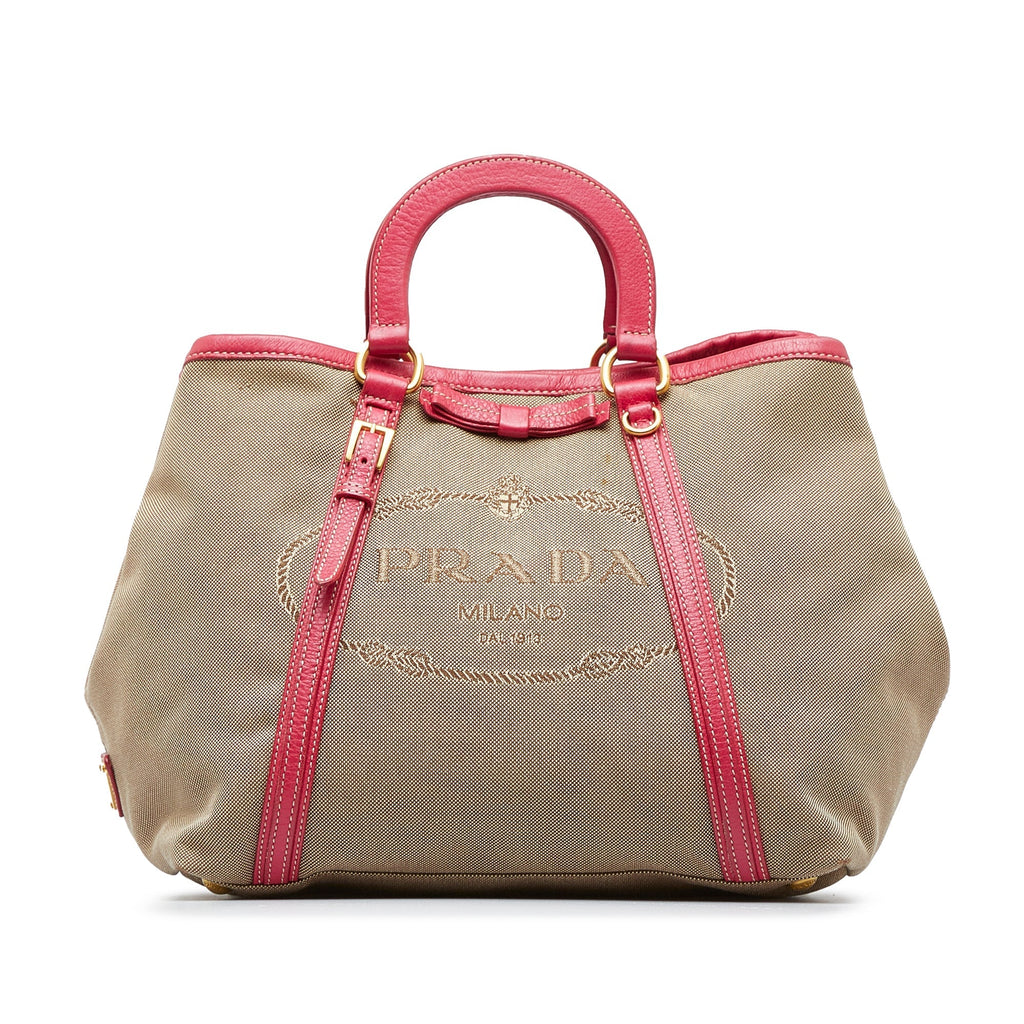 PRADA Canapa Logo Satchel