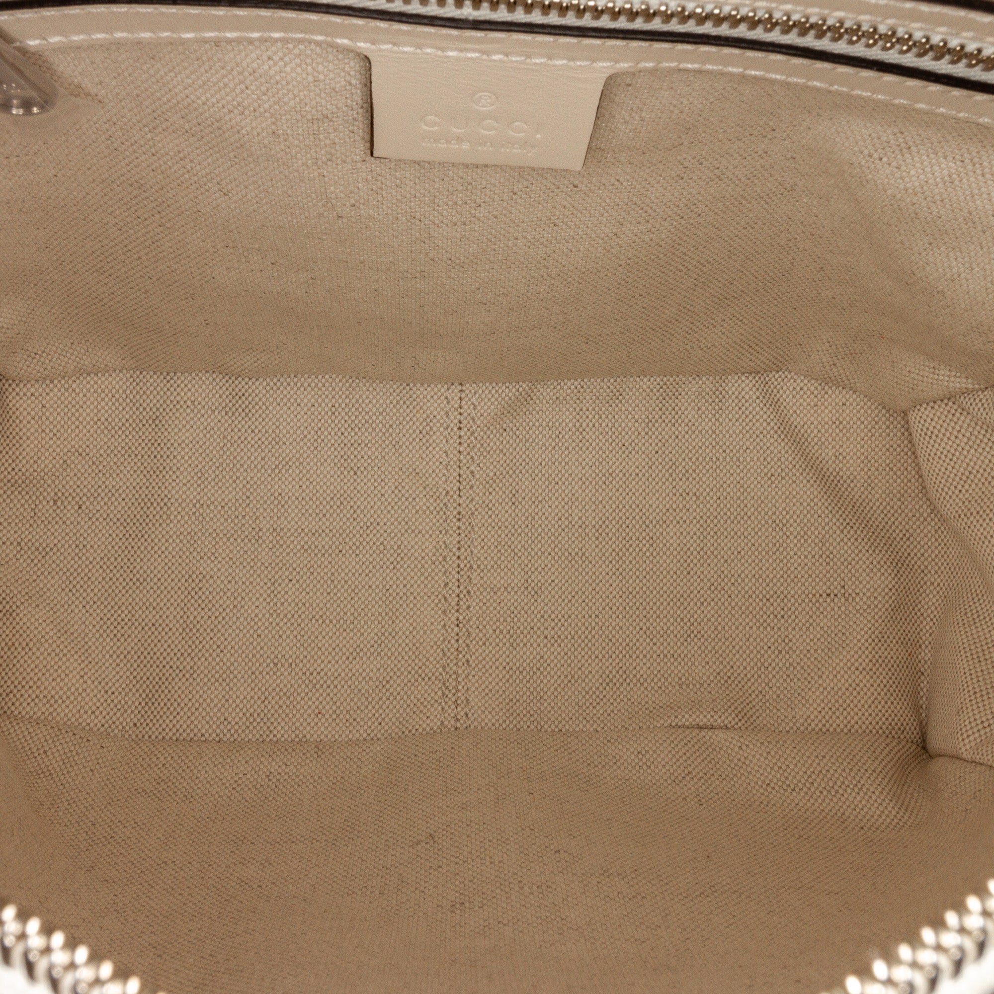 Gucci Square Bag White Perforated GG Embossed Leather