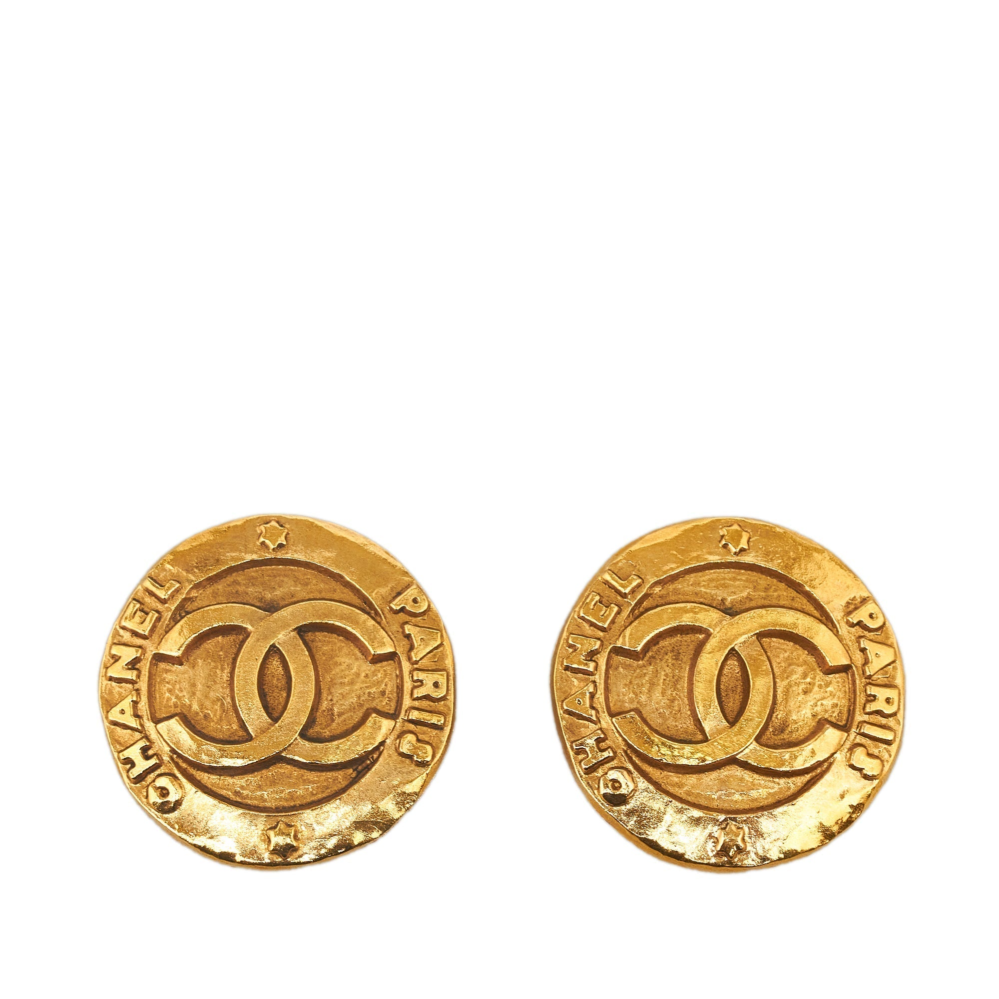 CHANEL CC Clip On Earrings Costume Earrings