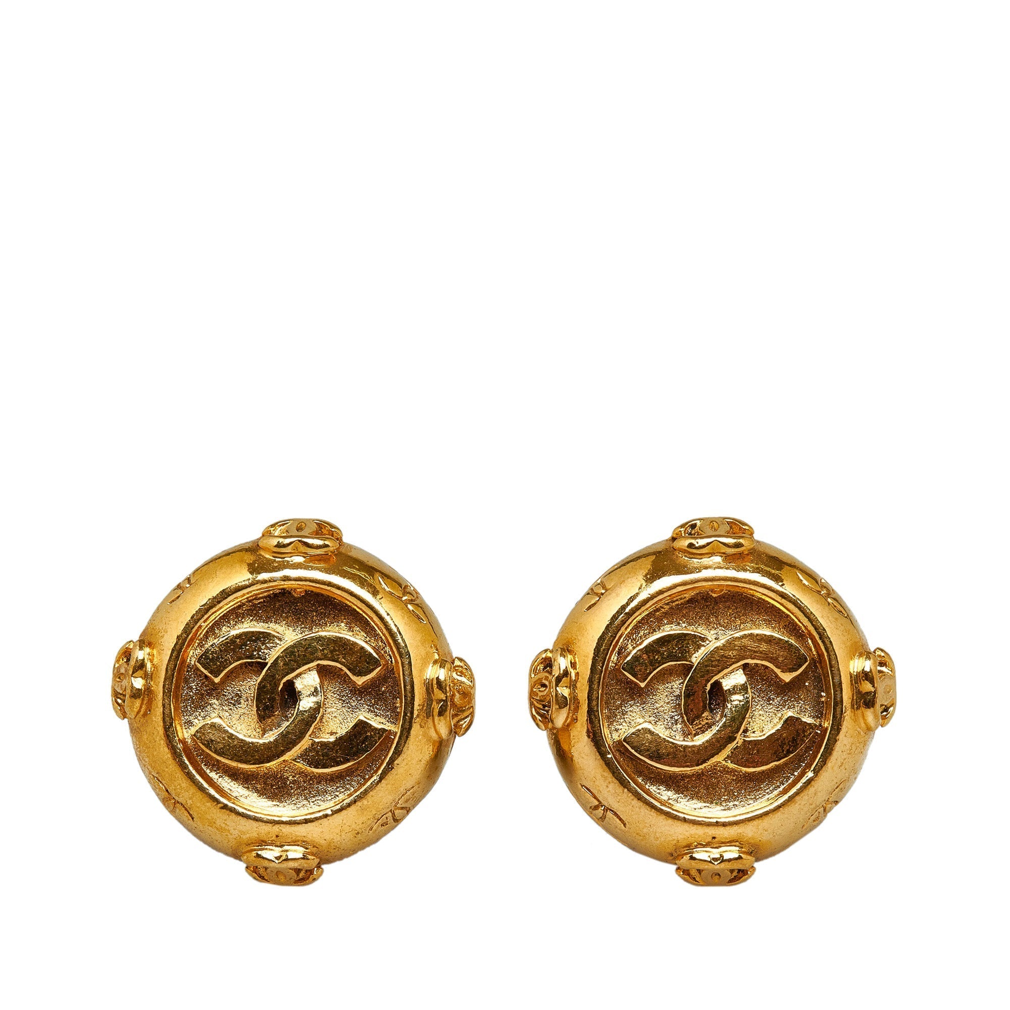 CHANEL CC Clip-on Earrings Costume Earrings