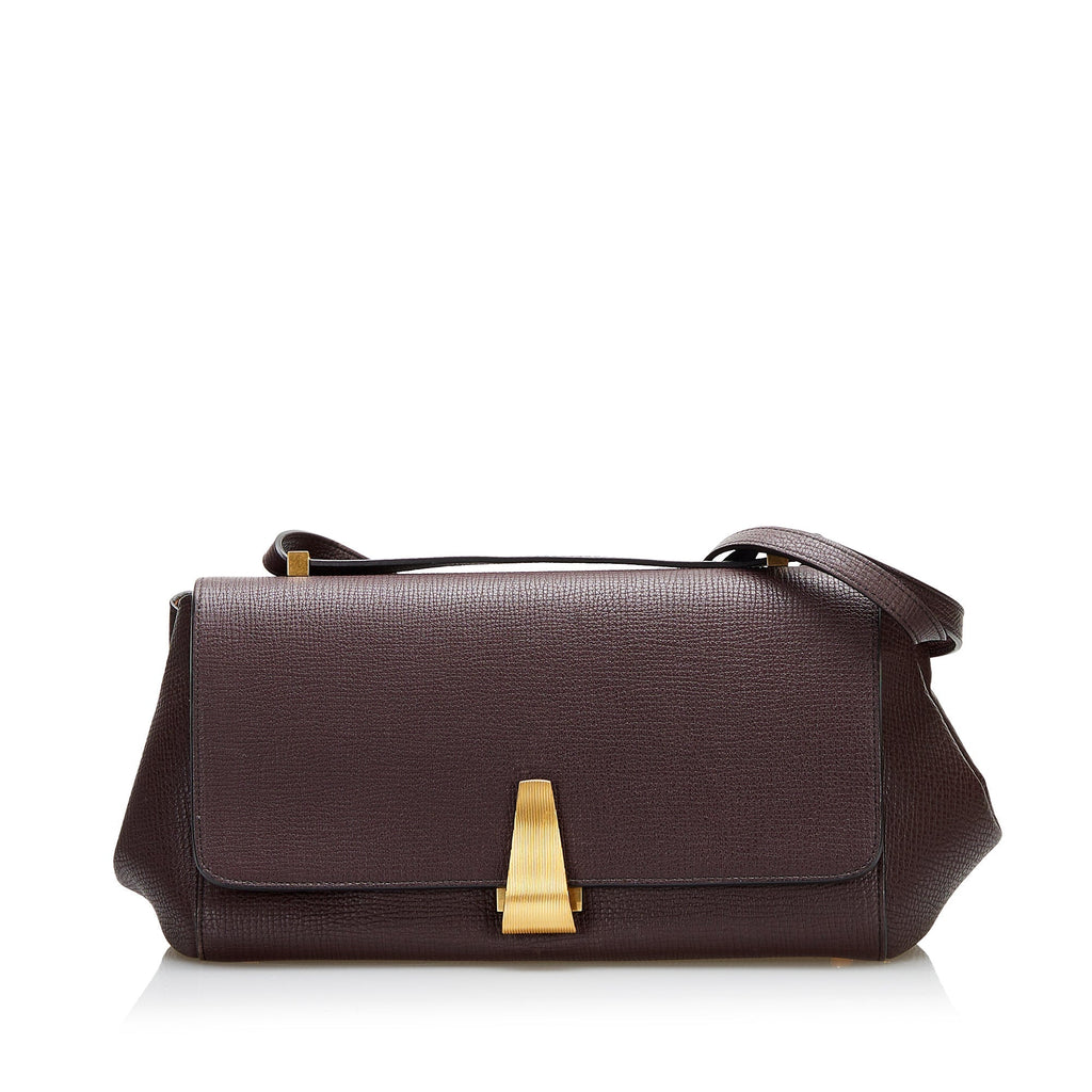 Bottega Veneta Angle Crossbody Bag Large Brown