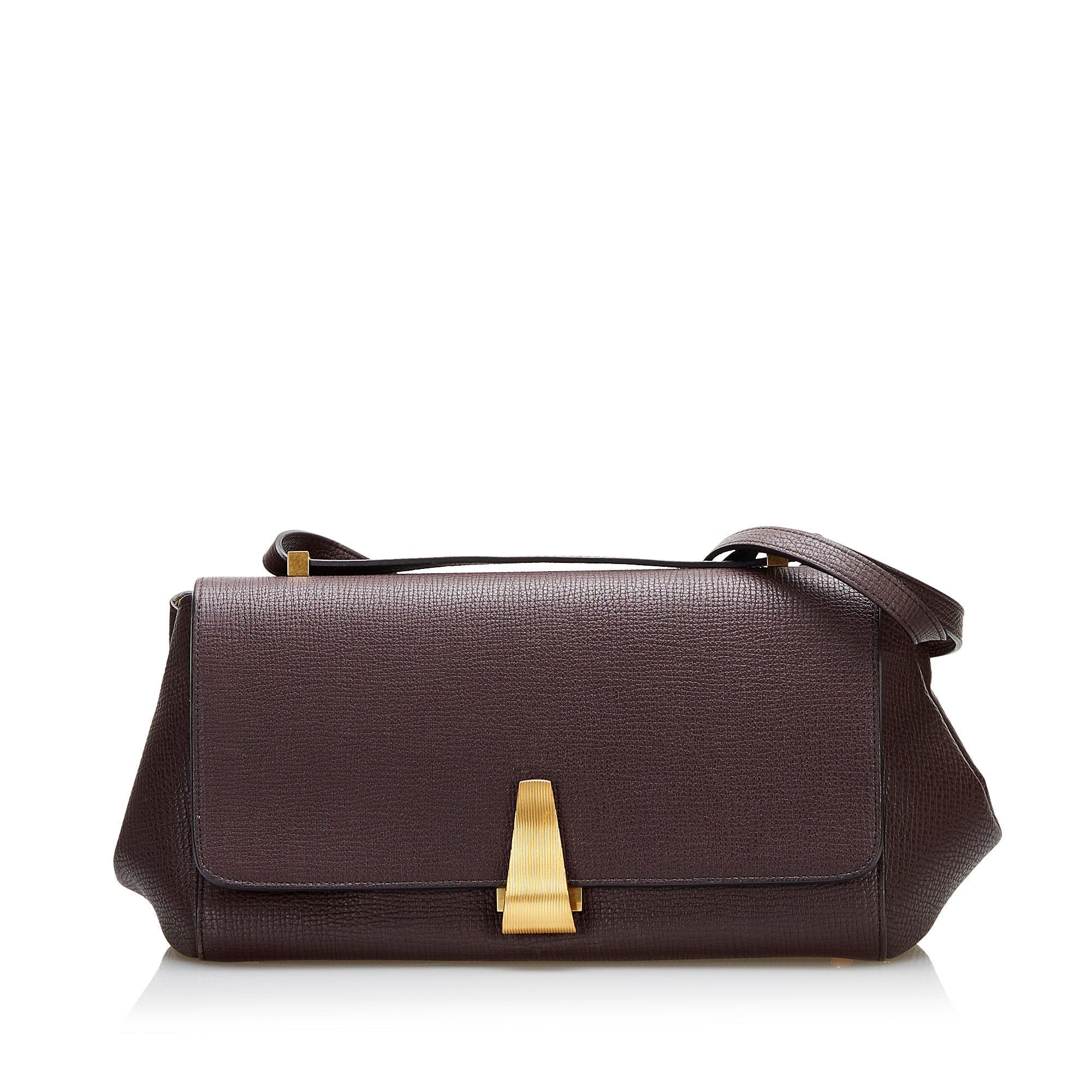 Bottega Veneta Angle Crossbody Bag Large Brown