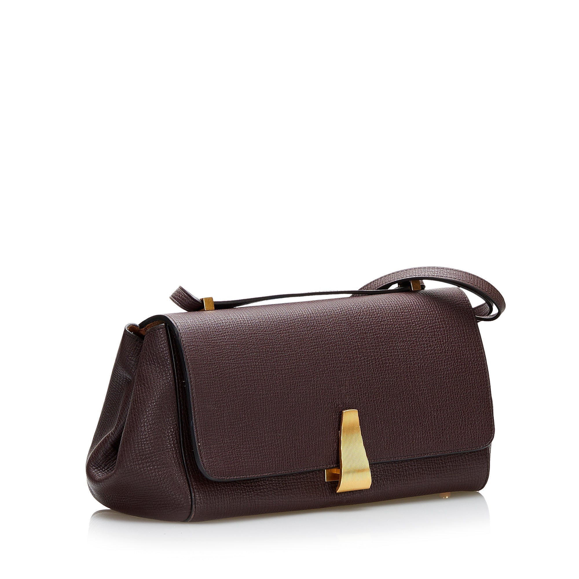 Bottega Veneta Angle Crossbody Bag Large Brown