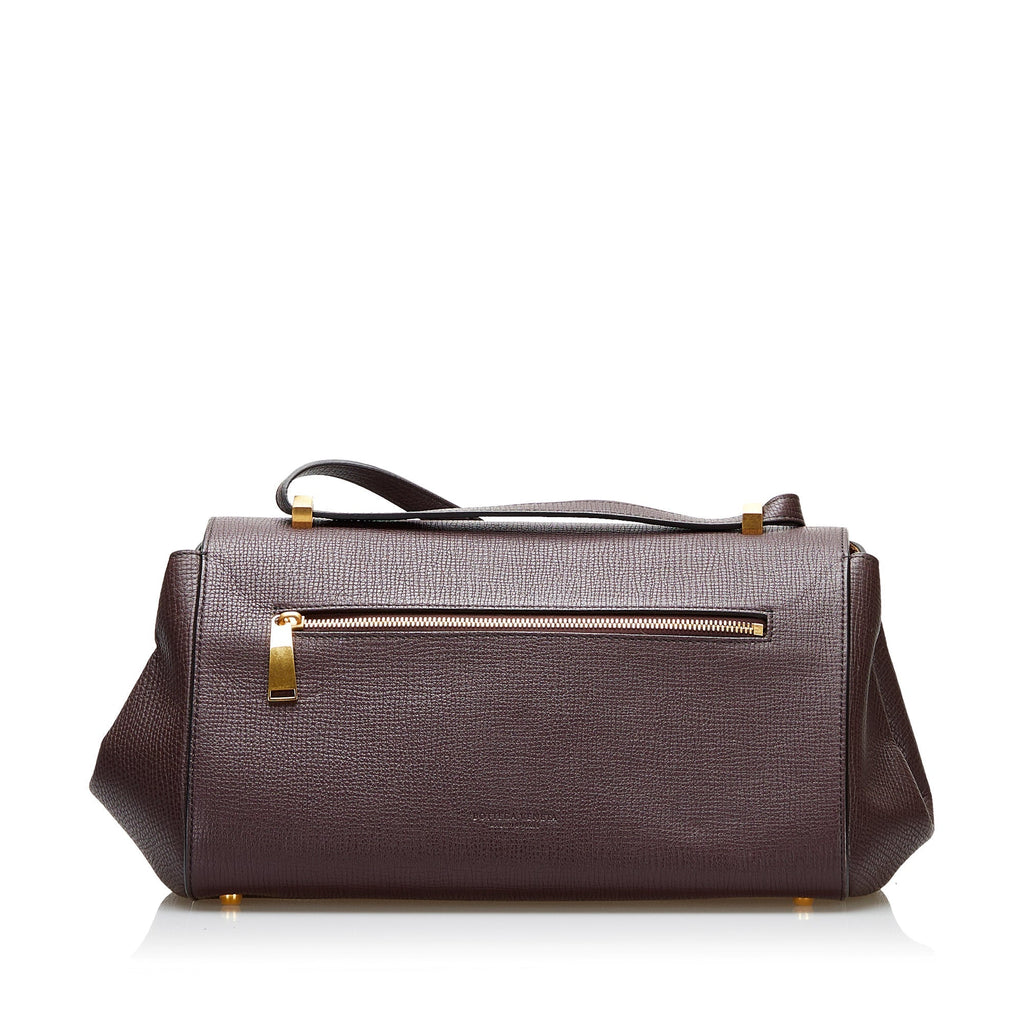Bottega Veneta Angle Crossbody Bag Large Brown