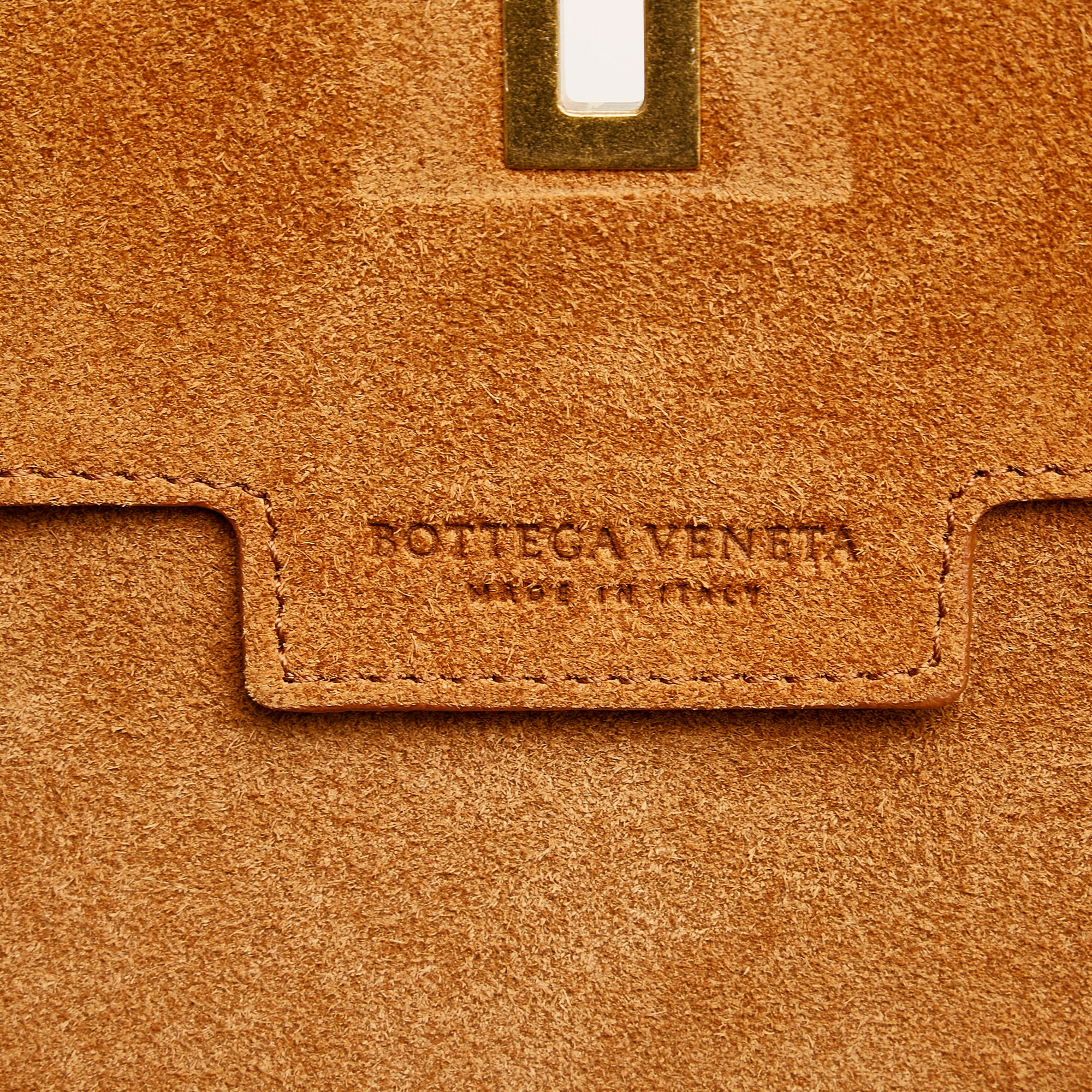 Bottega Veneta Angle Crossbody Bag Large Brown