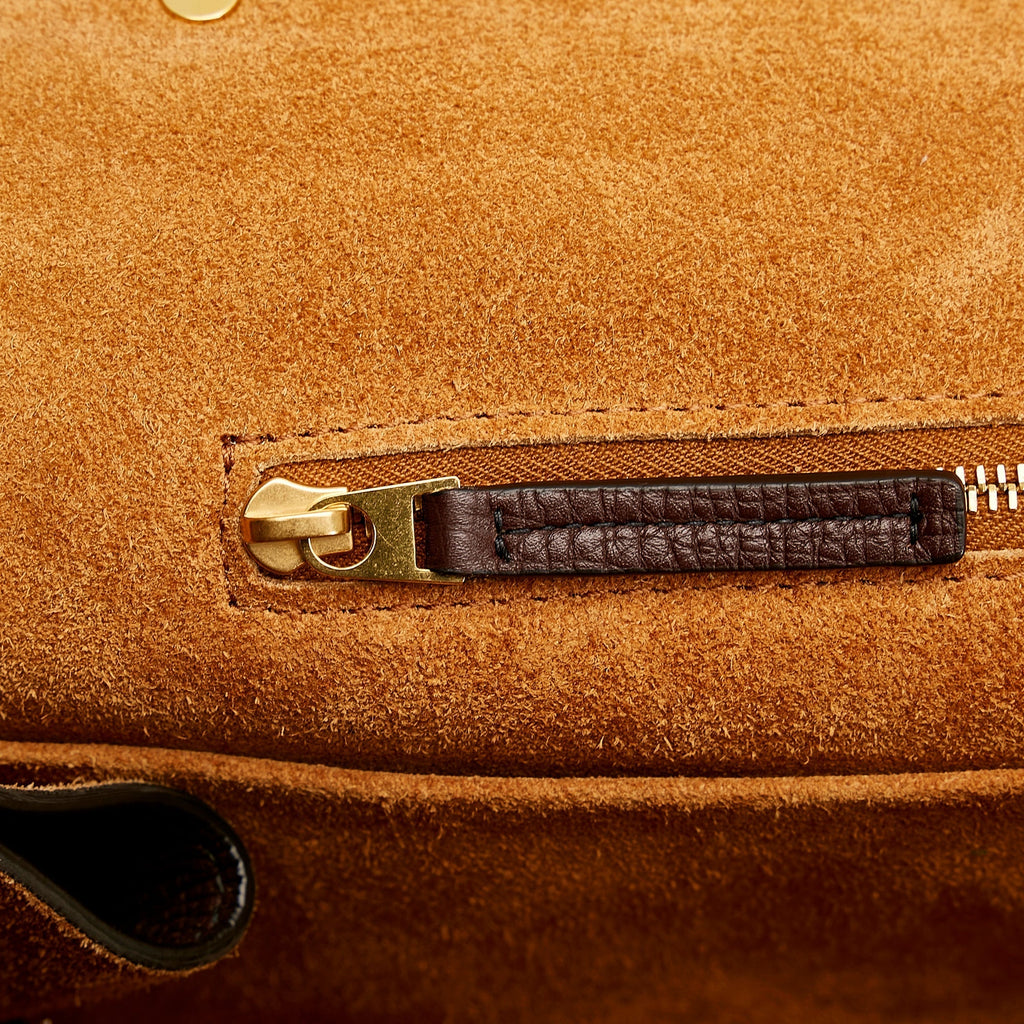 Bottega Veneta Angle Crossbody Bag Large Brown