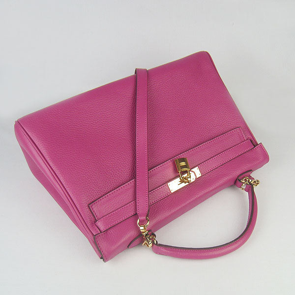 Hermes Kelly 35cm Togo Leather Handbag Peach/Golden