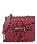 Gucci Emily Mini Micro Guccissima Bag Red