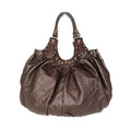 Gucci Brown Guccissima Leather Studded Pelham Tote