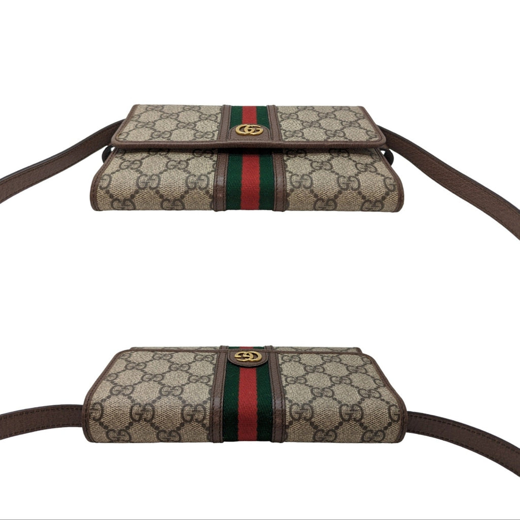 Gucci Web GG Supreme Ophidia Wallet Crossbody