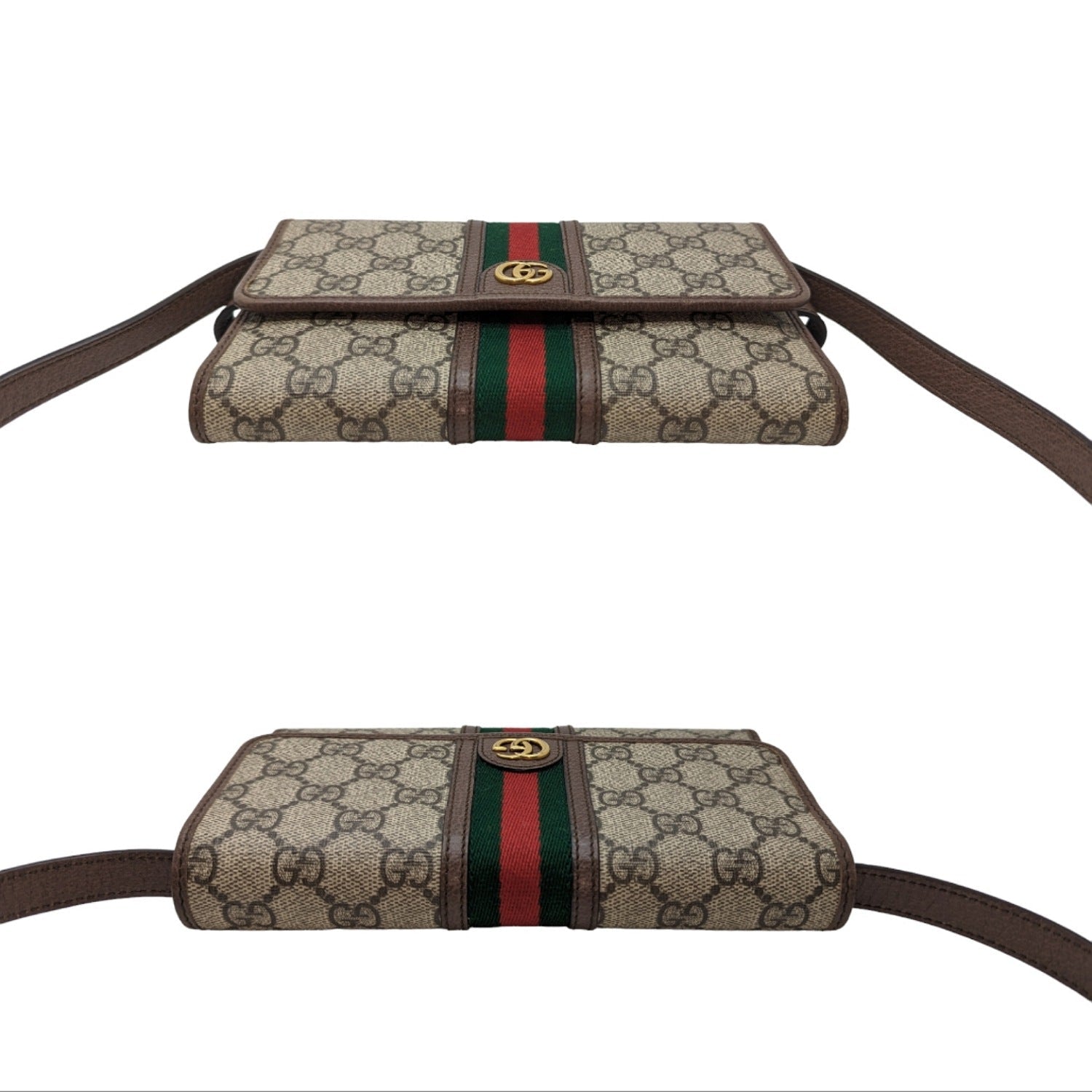 Gucci Web GG Supreme Ophidia Wallet Crossbody