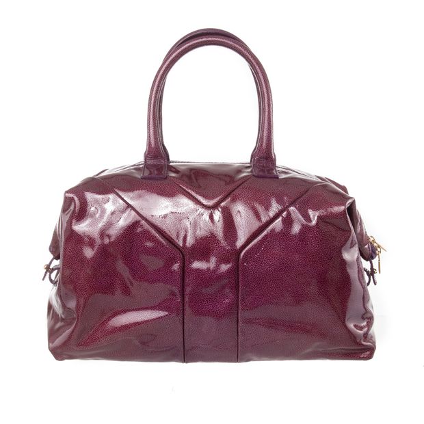 YVES SAINT LAURENT Patent Leather Y Bag