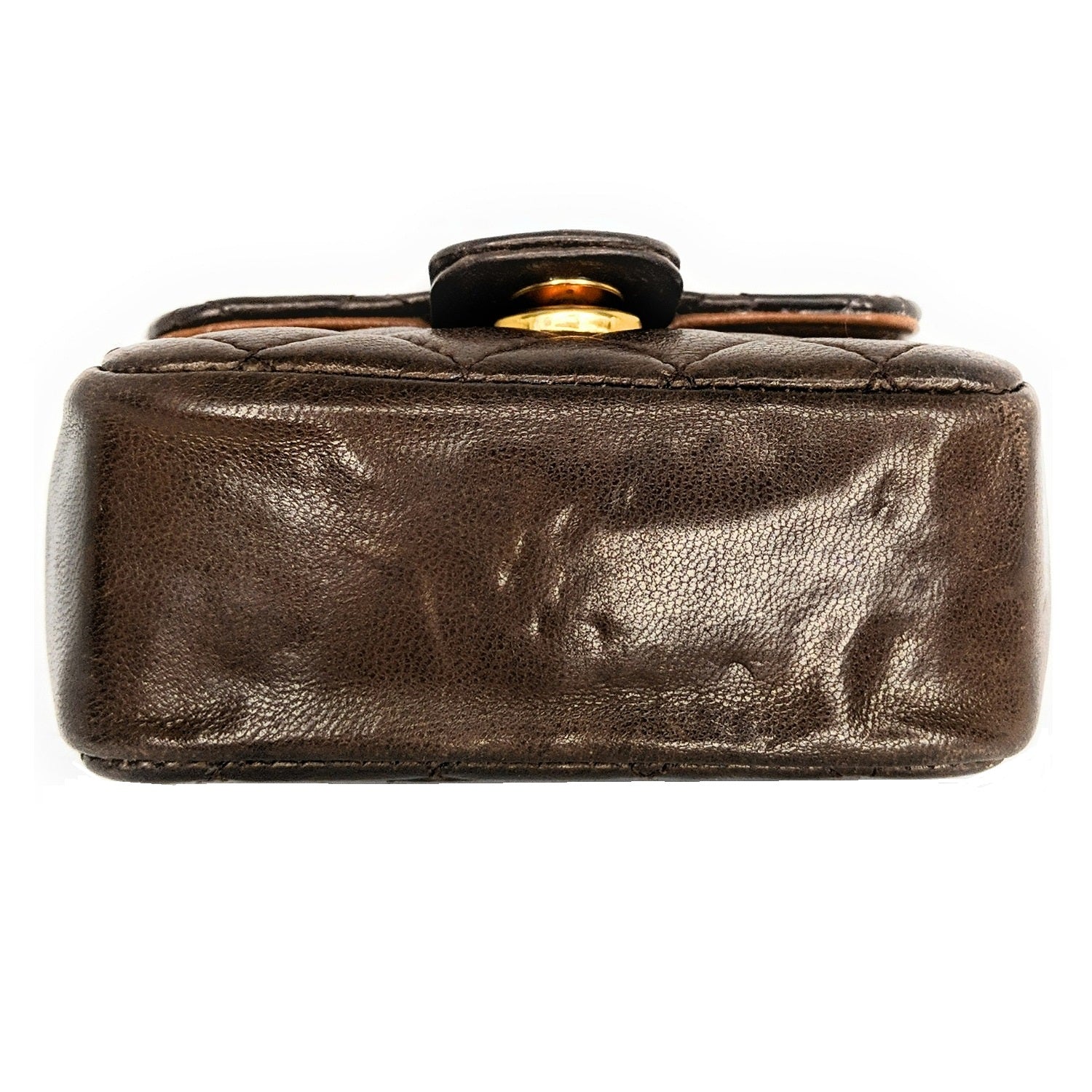 Chanel bag Vintage Brown Quilted Micro Belt Bag