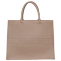 Small Dior Book Tote Warm Taupe Calfskin