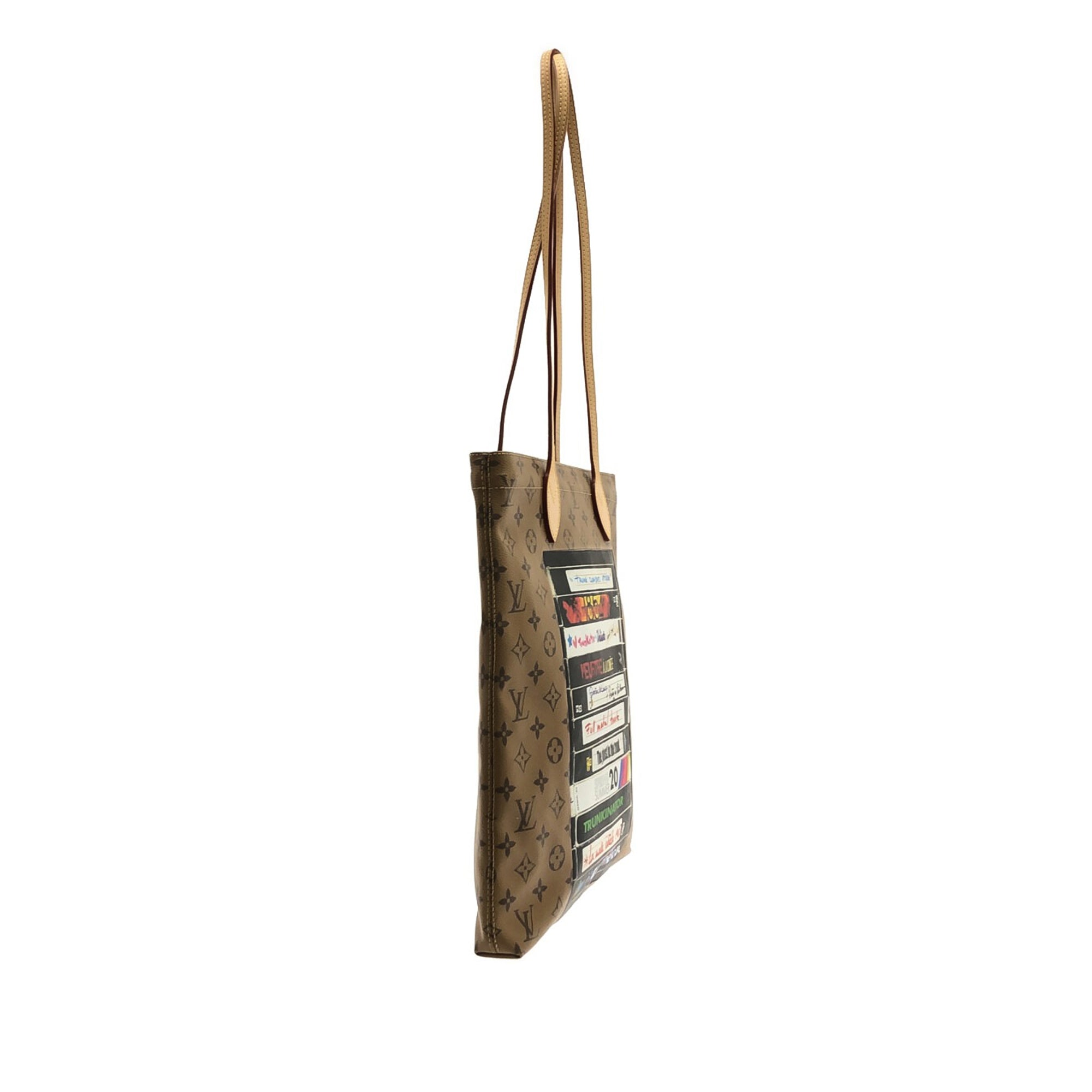 LOUIS VUITTON Monogram Reverse VHS Tape Carry It Tote Bag