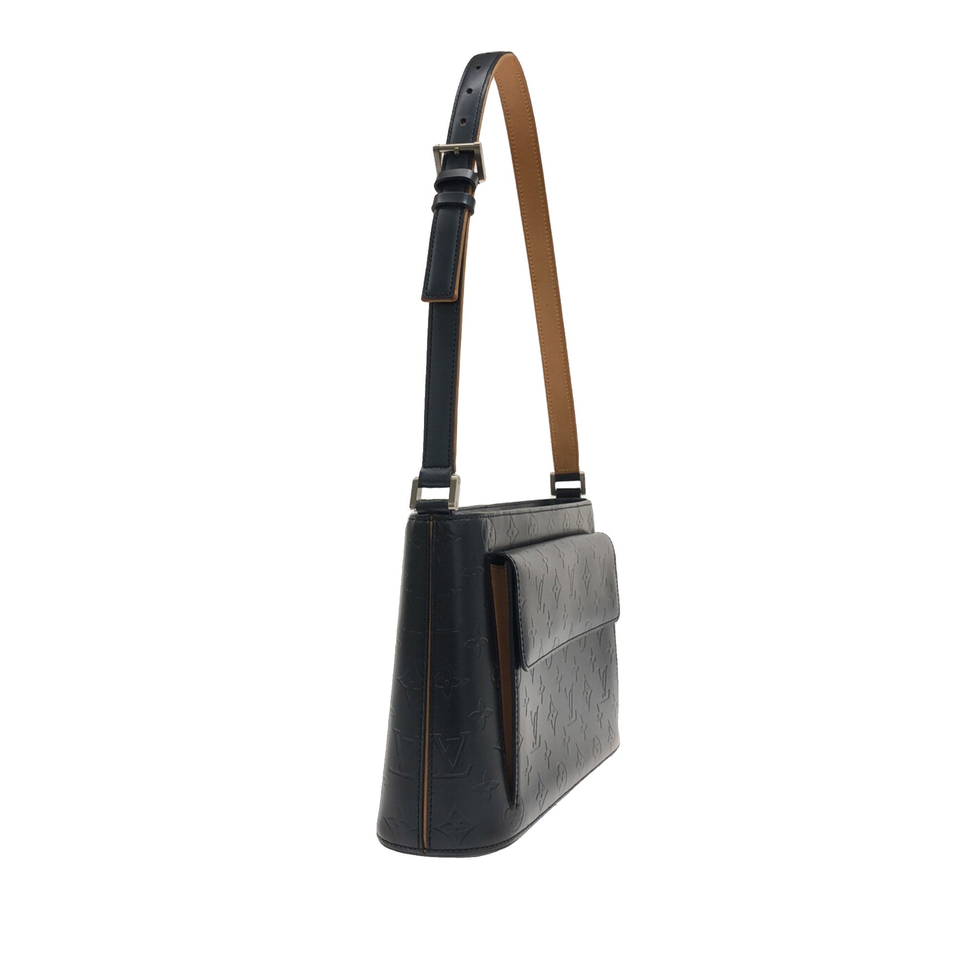 LOUIS VUITTON Monogram Mat Alston Shoulder Bag