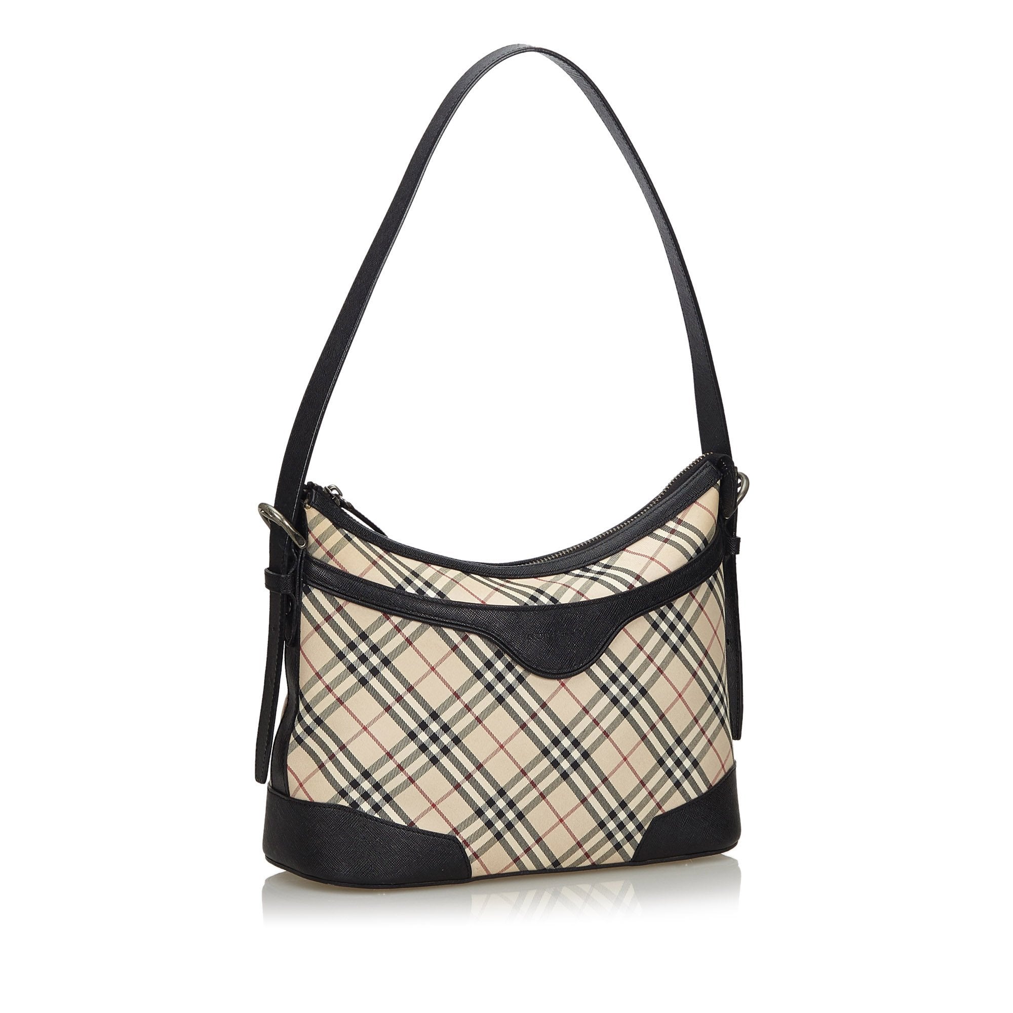 Pre-Loved Burberry Brown Nova Check Jacquard Shoulder Bag United Kingdom