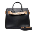 Burberry Belt Handbag Small Black Leather
