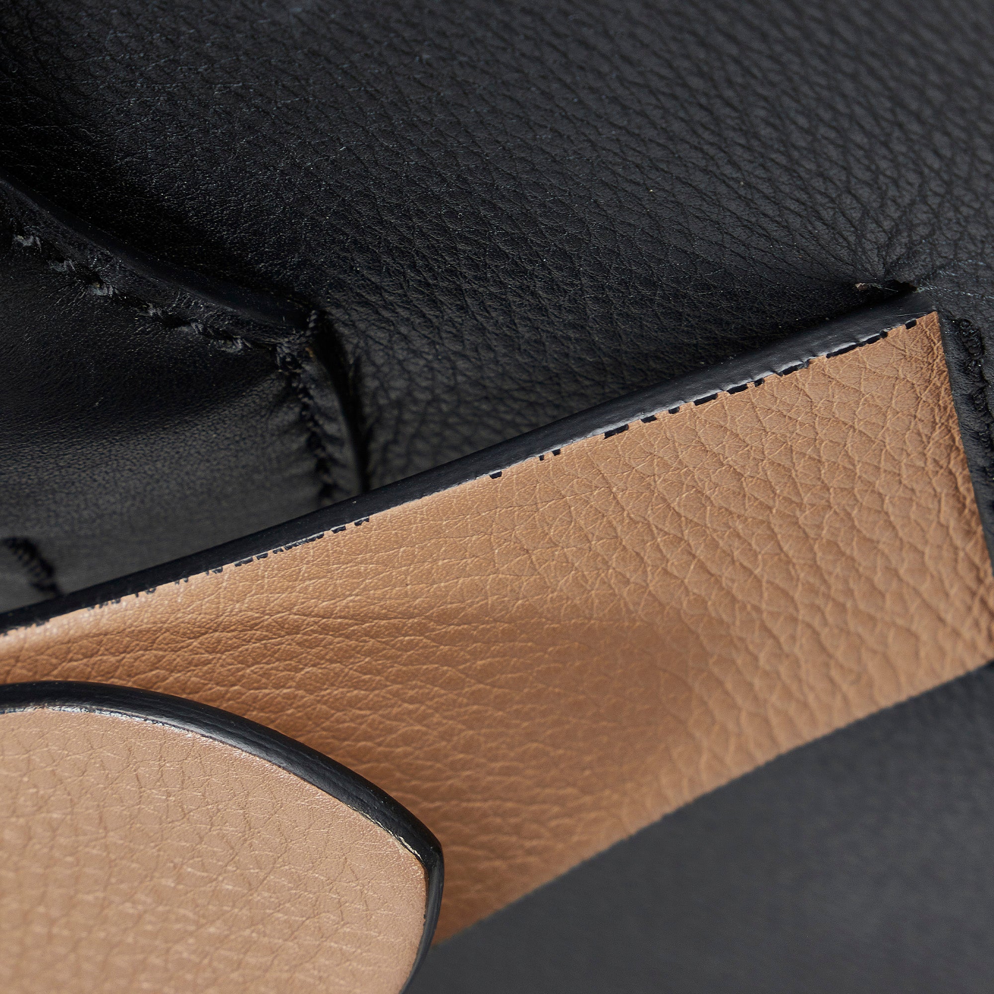 Burberry Belt Handbag Small Black Leather