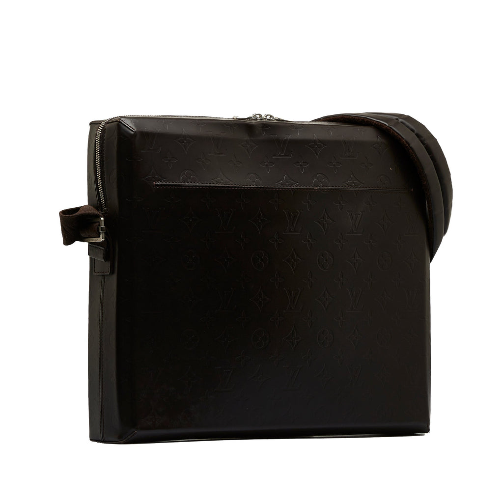 LOUIS VUITTON Monogram Glace Steve Business Bag