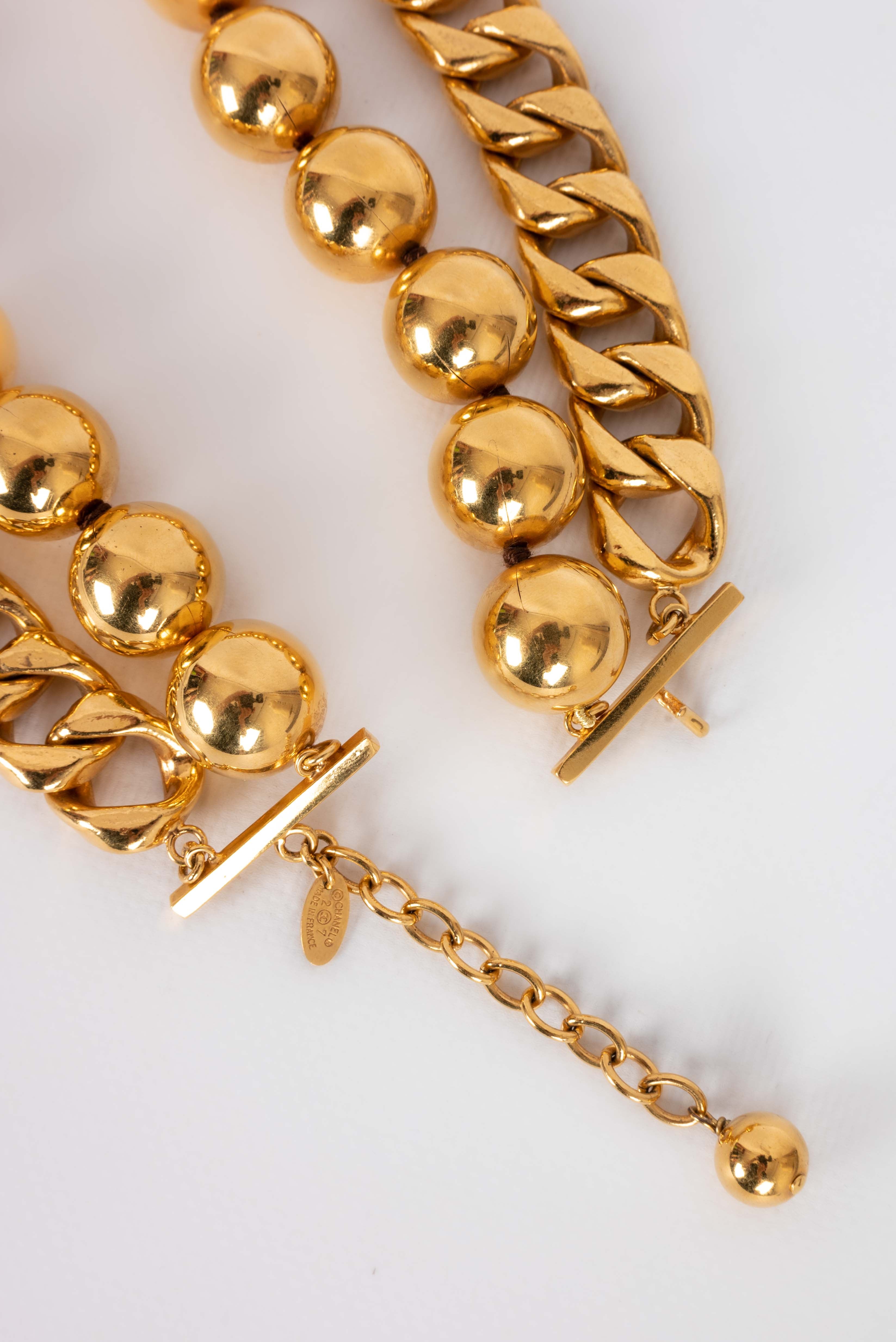 Collier dor�� Chanel 1990s