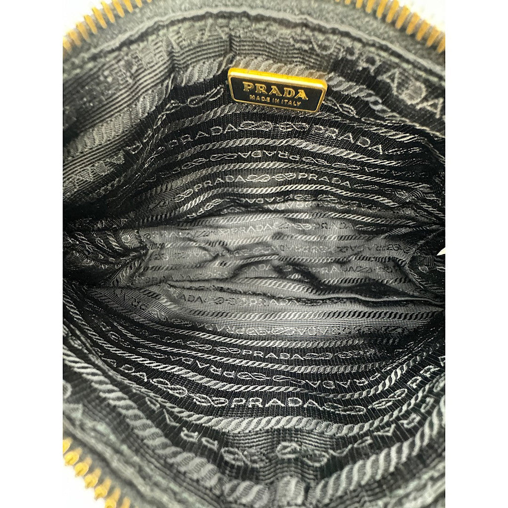 Prada Tessuto Nylon Chevron Quilted Mini Bag