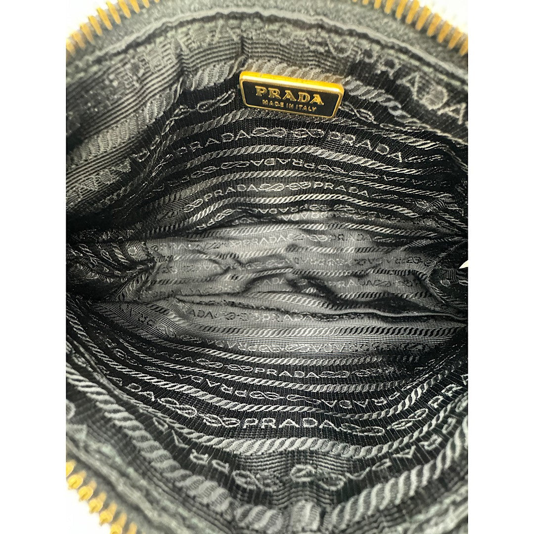 Prada Tessuto Nylon Chevron Quilted Mini Bag