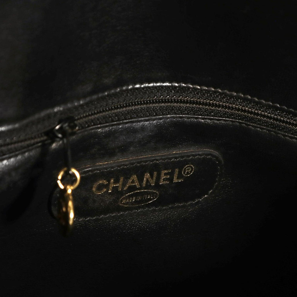 Chanel Black Leather Vintage Speedy Bag