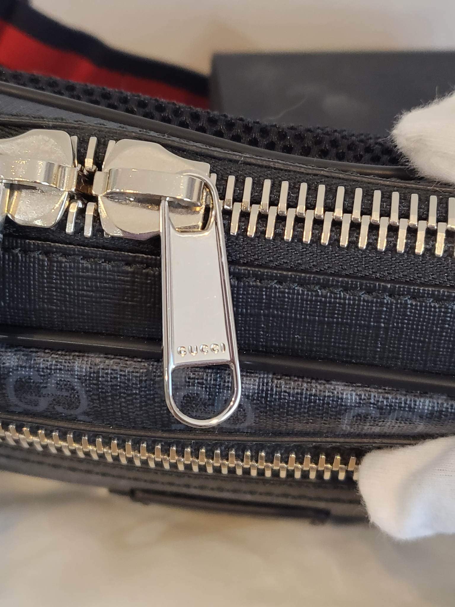 Authentic GG Black Belt Bag Gucci