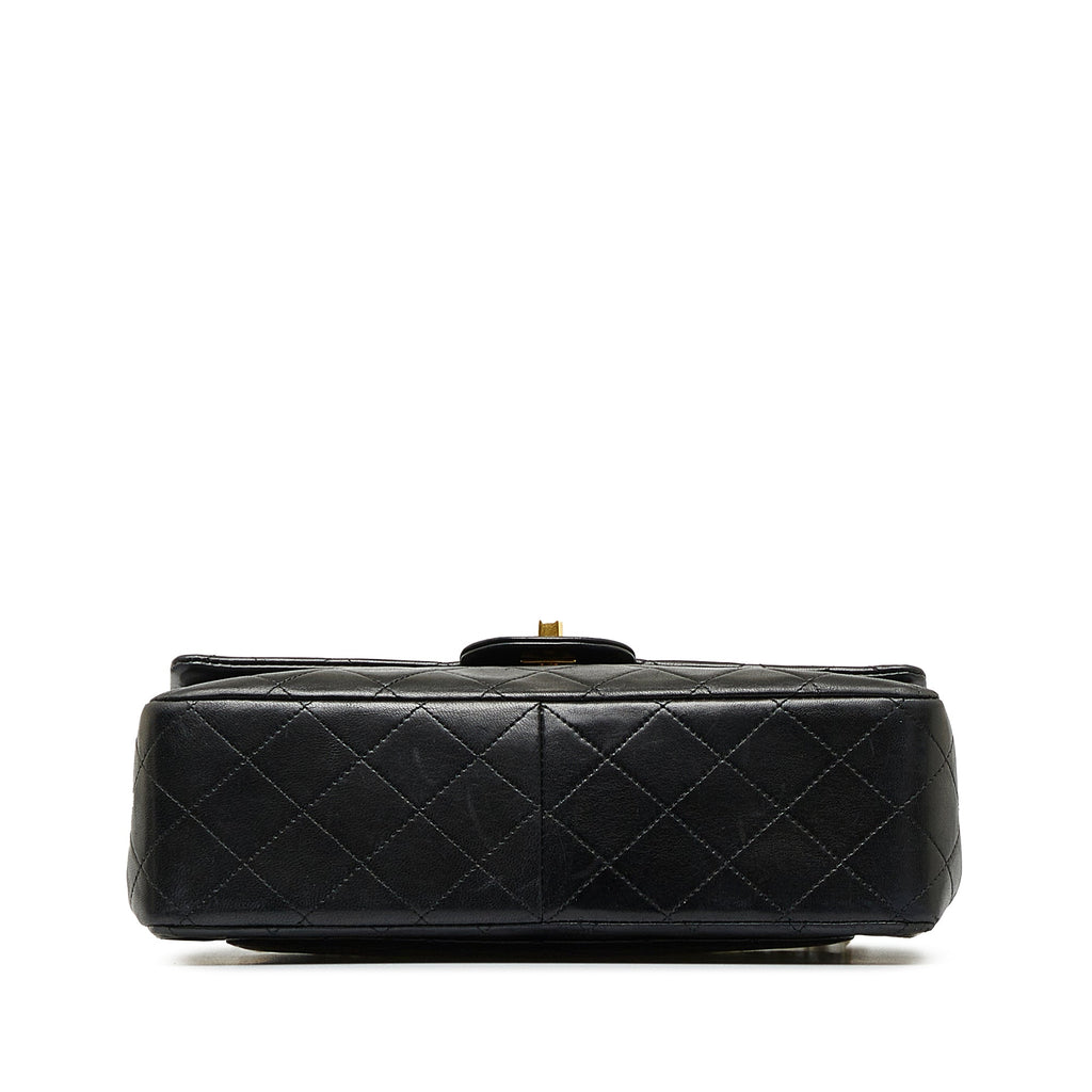 CHANEL Medium Tall Classic Lambskin Double Flap Shoulder Bag