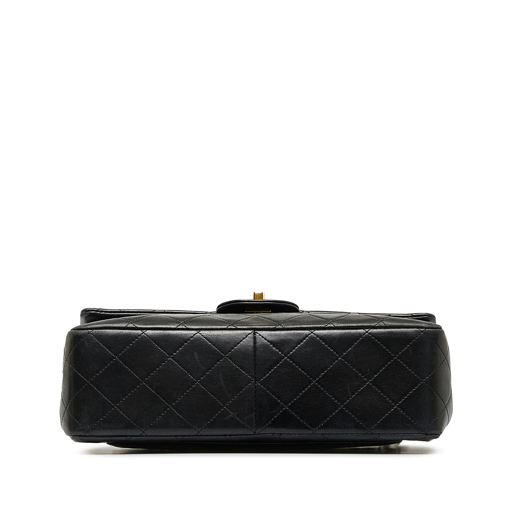 CHANEL Medium Tall Classic Lambskin Double Flap Shoulder Bag