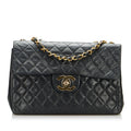 Chanel Jumbo Classic Lambskin Maxi Single Flap Shoulder Bag