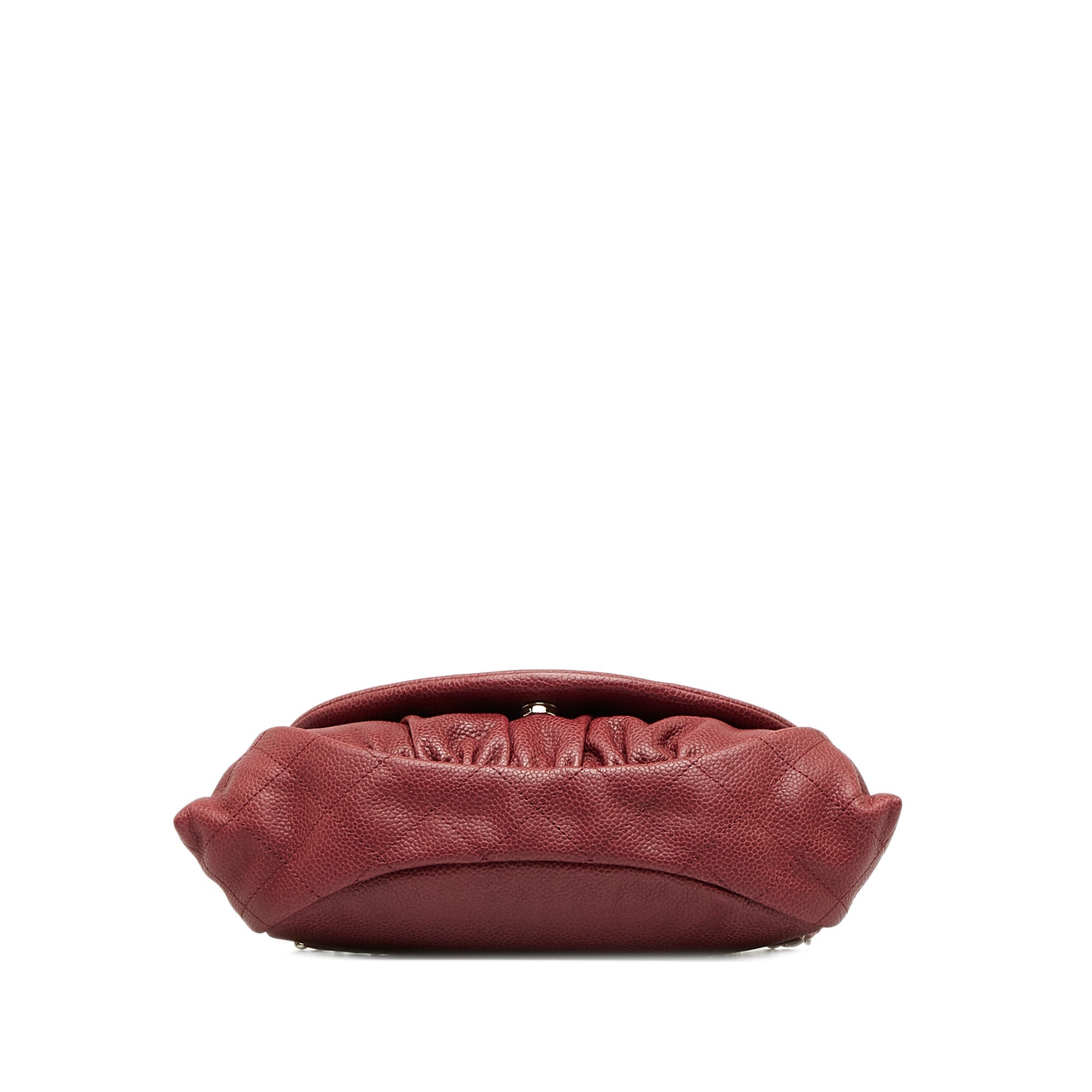 CHANEL Caviar CC Half Moon Flap Crossbody Bag