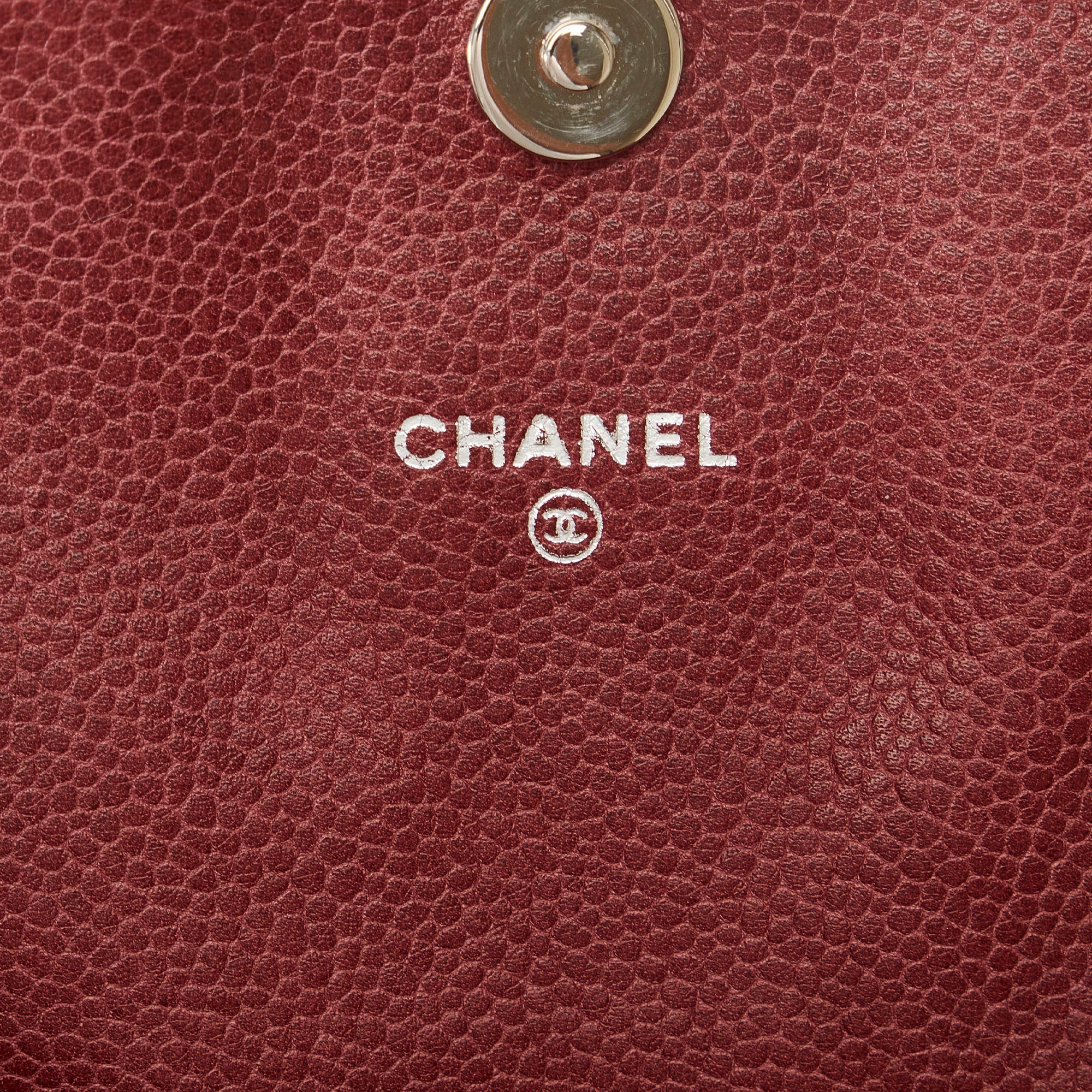CHANEL Caviar CC Half Moon Flap Crossbody Bag
