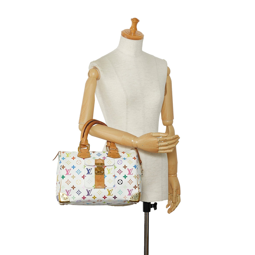 LOUIS VUITTON Monogram Multicolore Speedy 30 Boston Bag