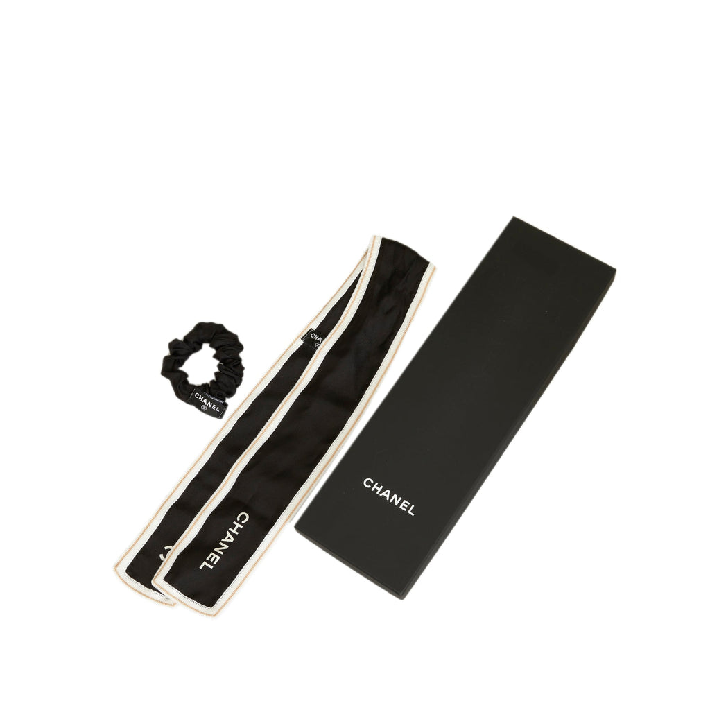 CHANEL CC Silk Hair Scrunchie and Scarf Other Accessories