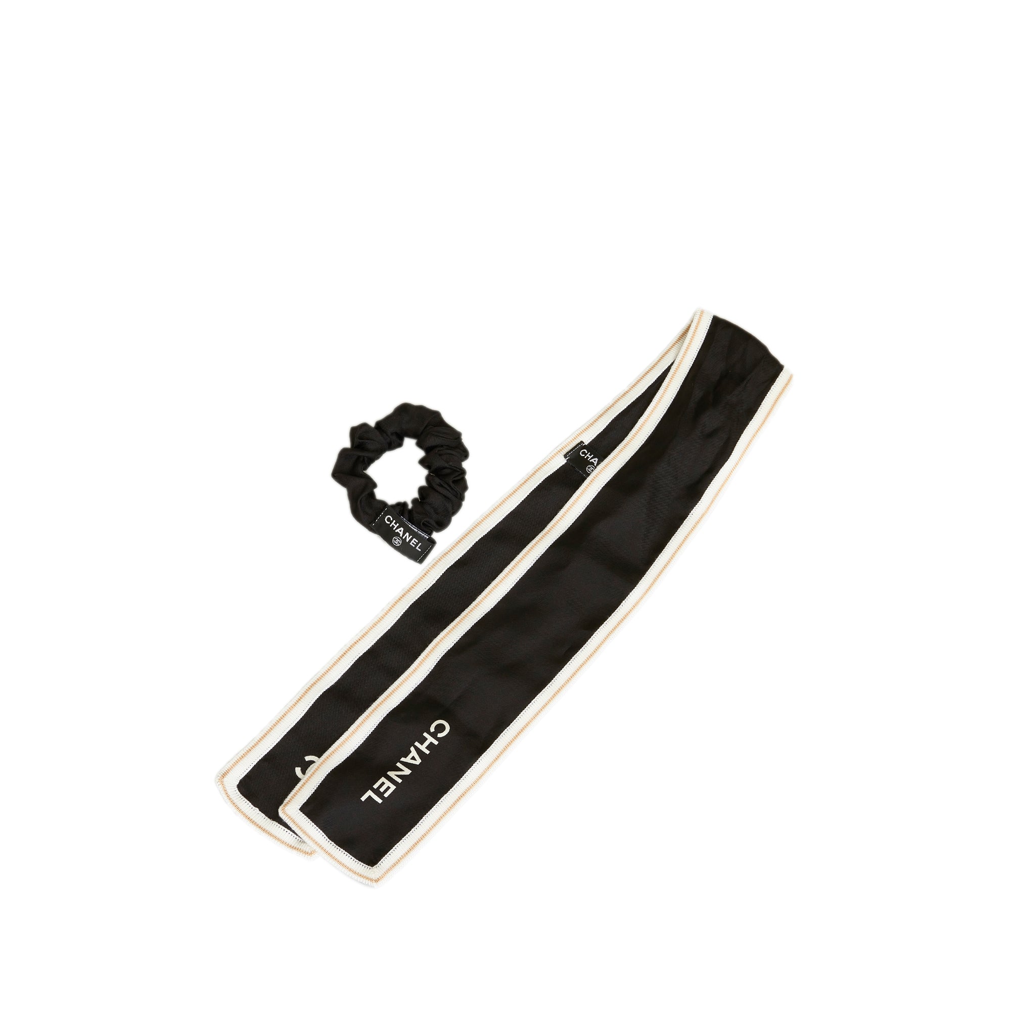 CHANEL CC Silk Hair Scrunchie and Scarf Other Accessories